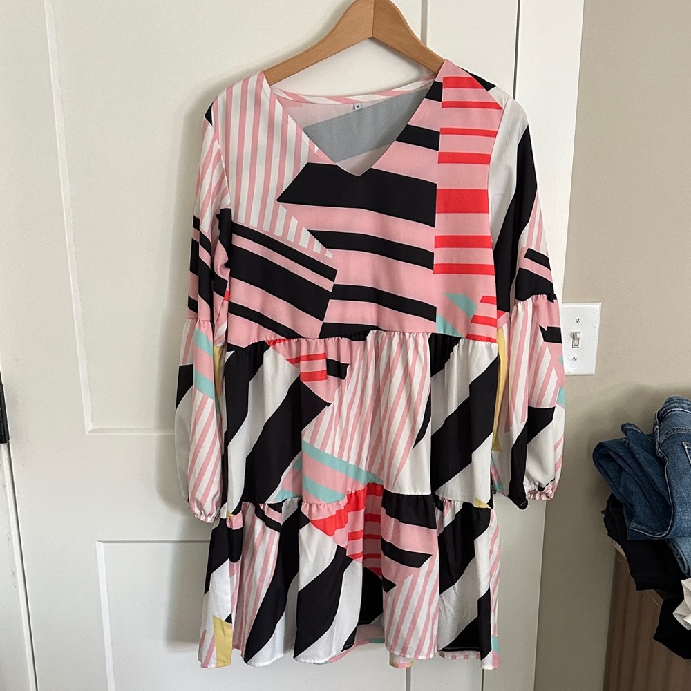 Amazon Women's Multicolor Striped Dress